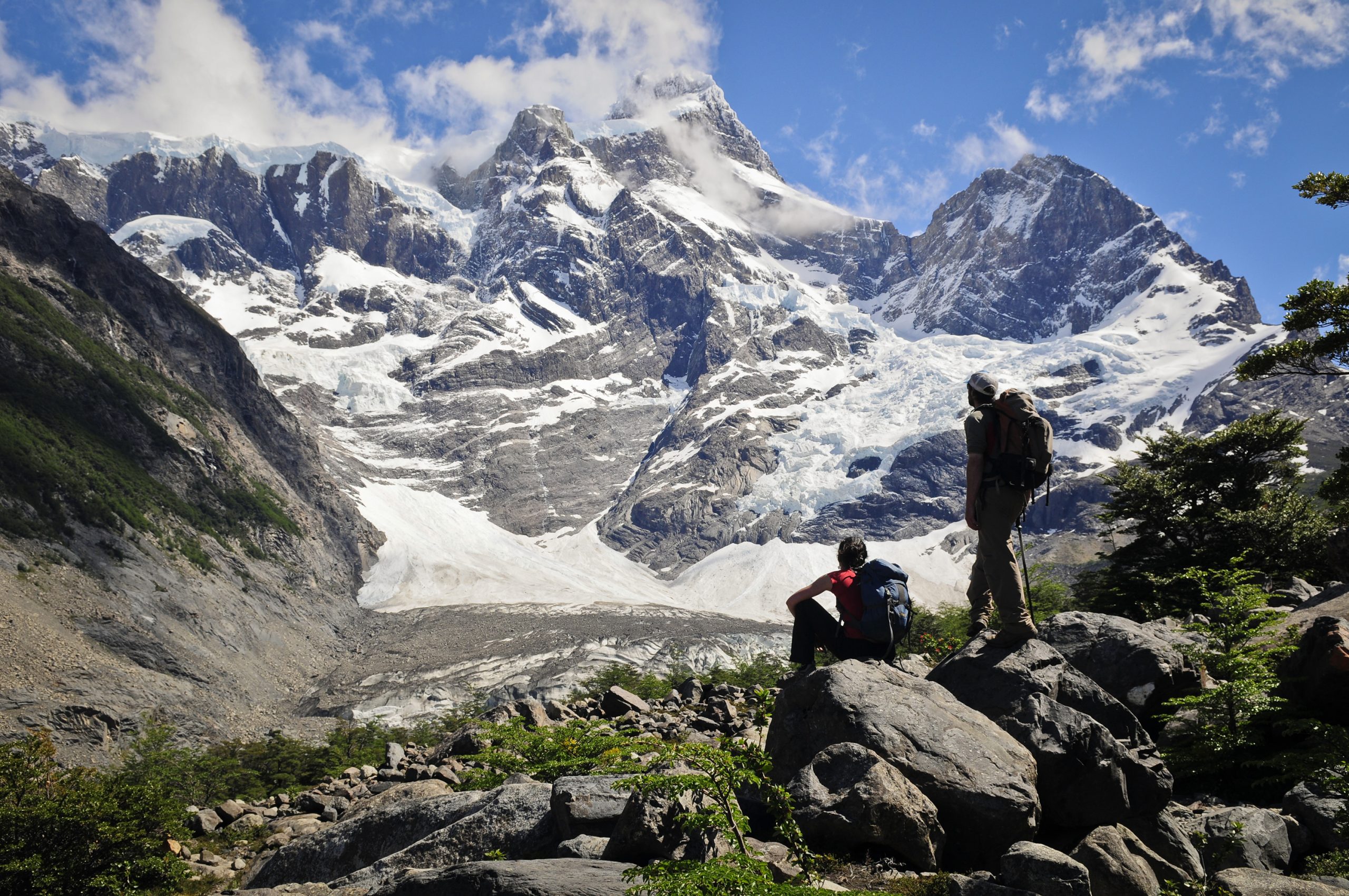 Chile British viewpoint trekkers Torres del Paine