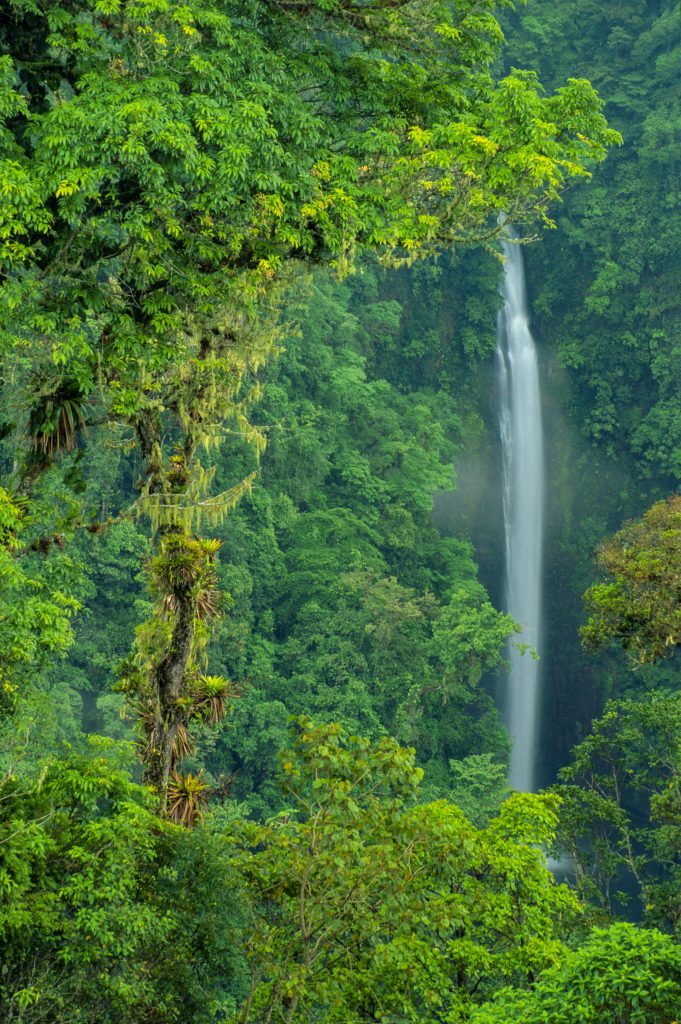 Costa Rica Fortuna waterfall portrait