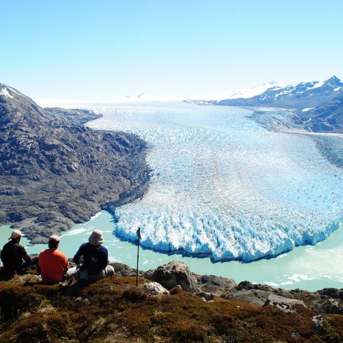 Chile O Higgins Glacier from above