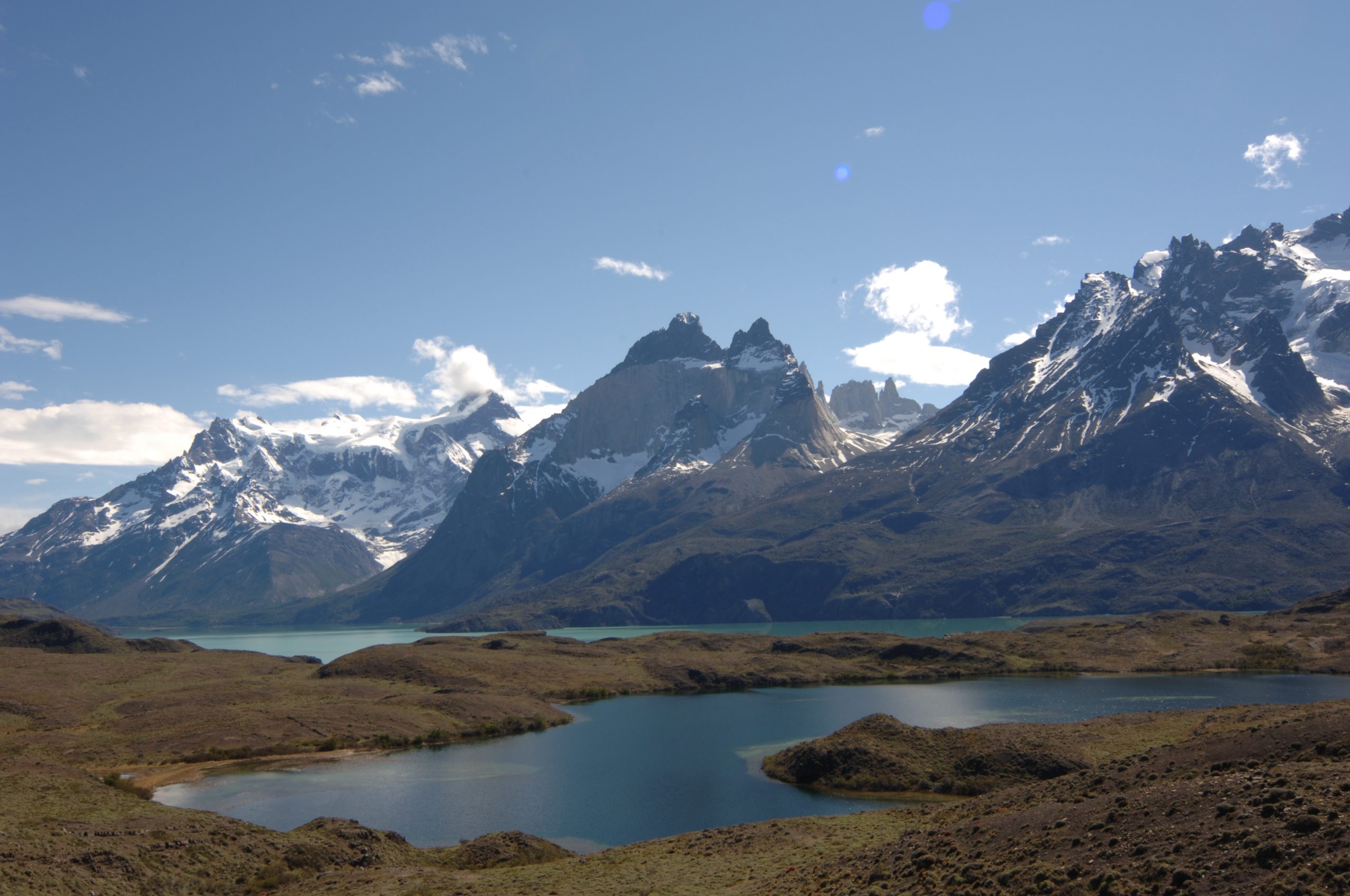 Chile Torres del Paine and Nordenskjold Lake from west