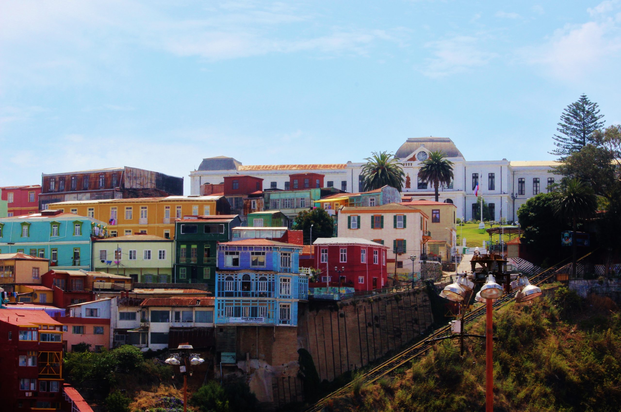 Chile Valparaiso old town hill