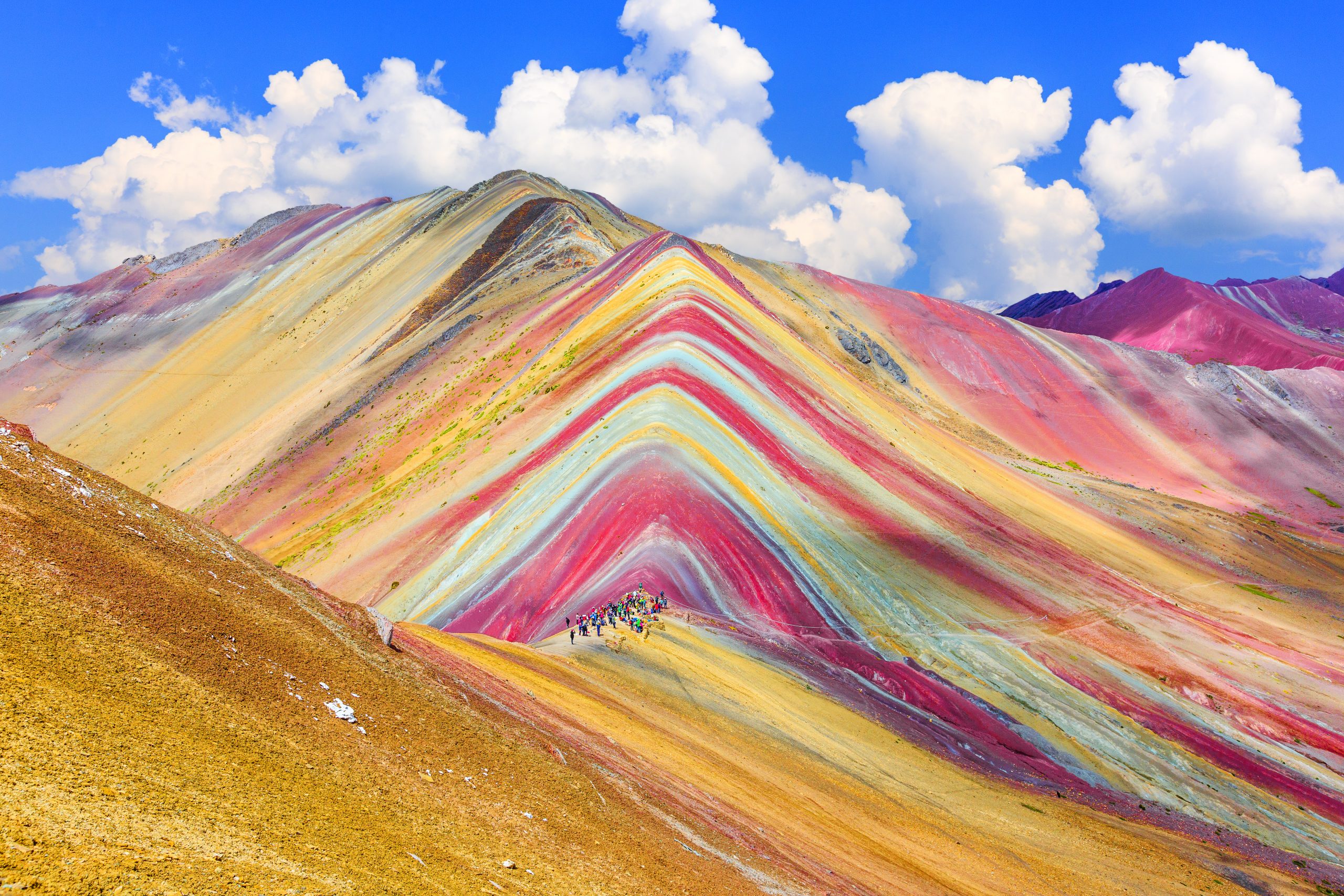 Rainbow Mountain near Cusco Peru