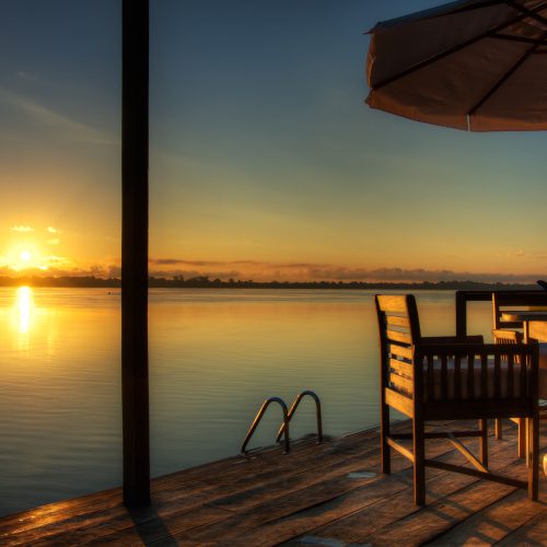 Anavilhanas lodge deck